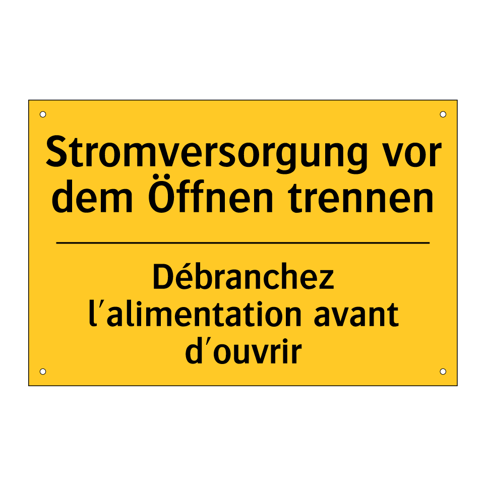 Stromversorgung vor dem Öffnen  /.../ - Débranchez l'alimentation avant  /.../