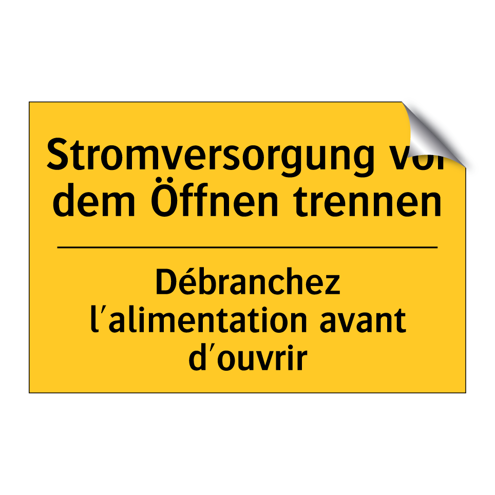 Stromversorgung vor dem Öffnen  /.../ - Débranchez l'alimentation avant  /.../