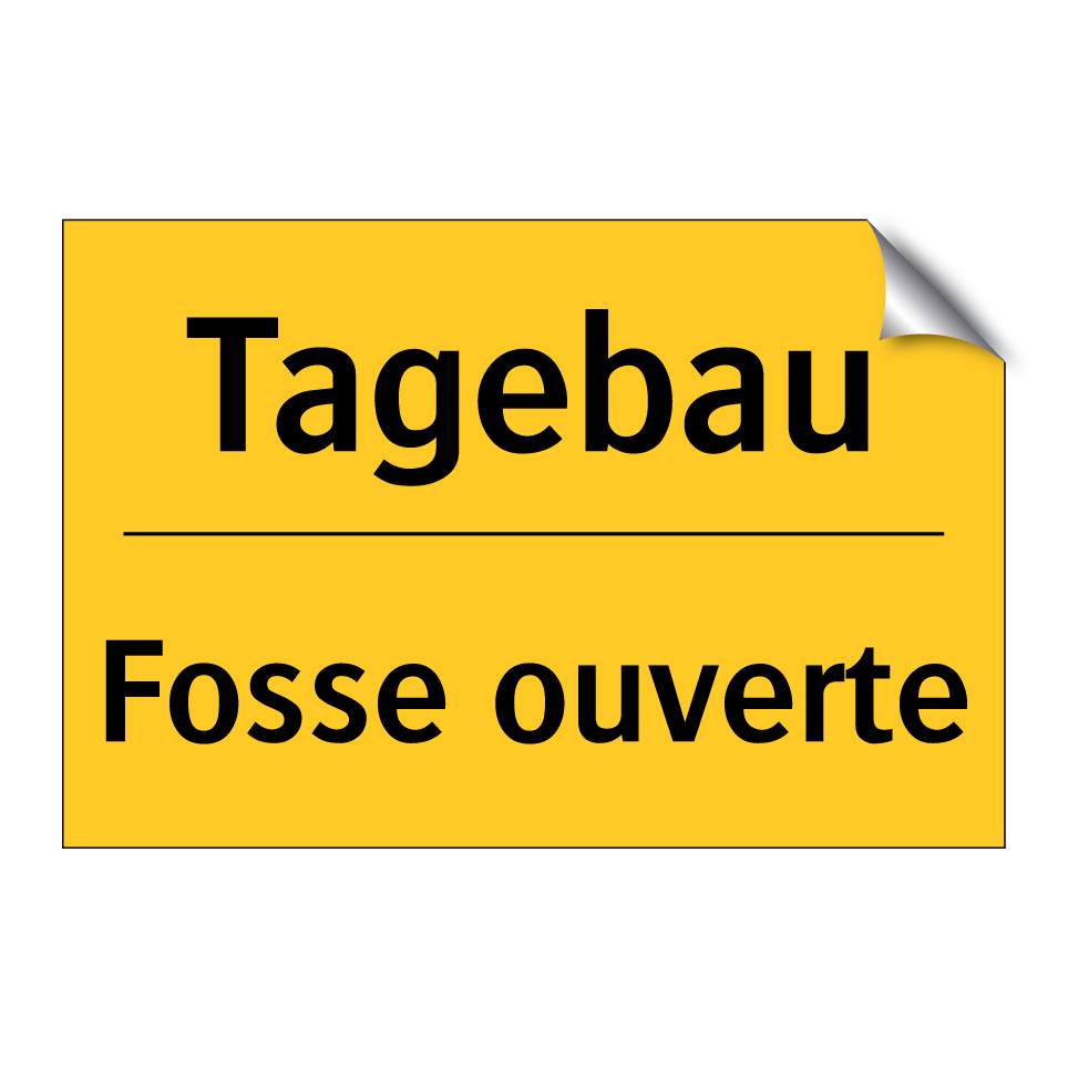 Tagebau - Fosse ouverte