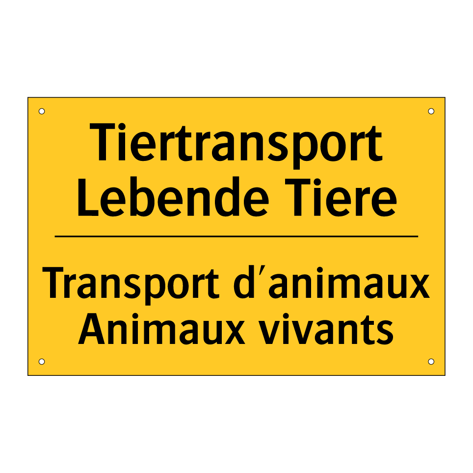 Tiertransport Lebende Tiere - Transport d'animaux Animaux vivants /.../