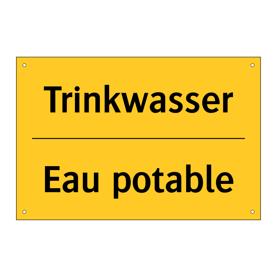 Trinkwasser - Eau potable