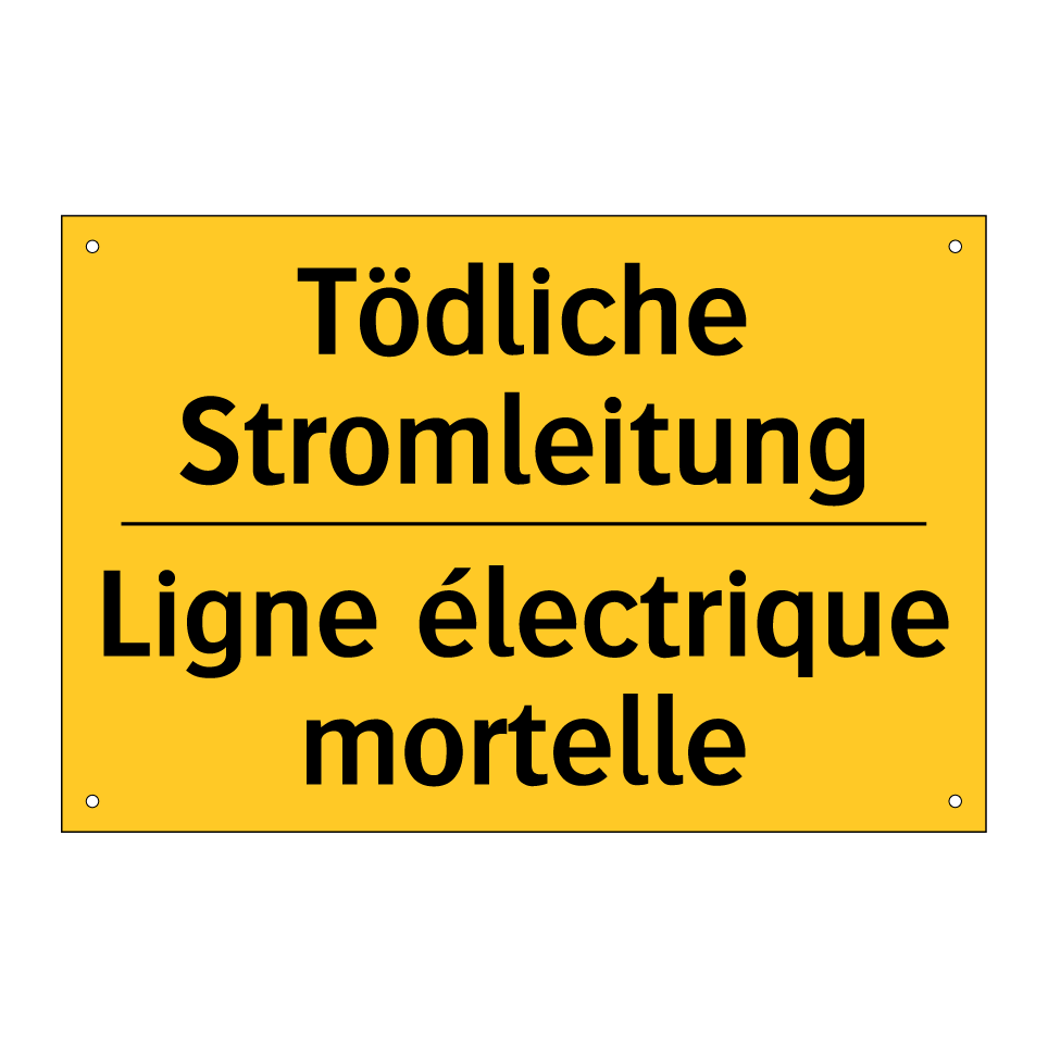 Tödliche Stromleitung - Ligne électrique mortelle