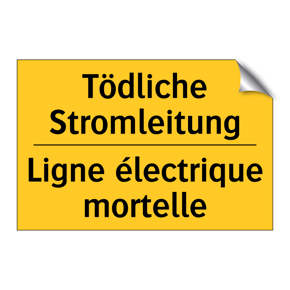 Tödliche Stromleitung - Ligne électrique mortelle