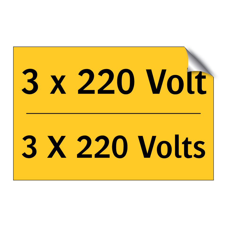 3 x 220 Volt - 3 X 220 Volts