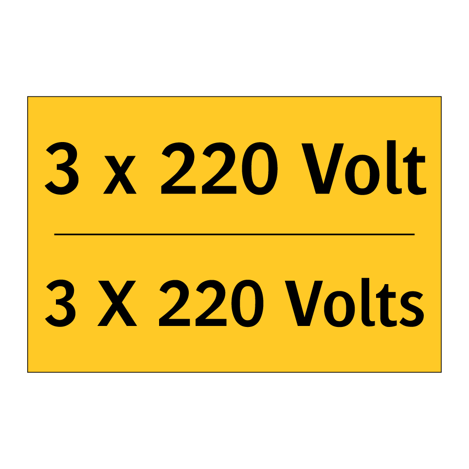 3 x 220 Volt - 3 X 220 Volts
