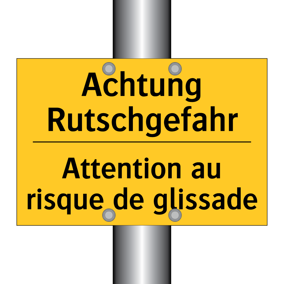 Achtung Rutschgefahr - Attention au risque de glissade /.../