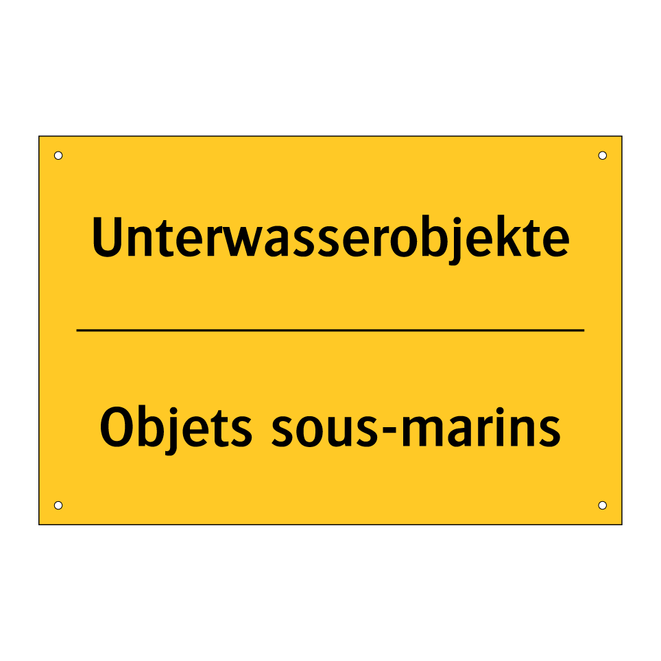 Unterwasserobjekte - Objets sous-marins
