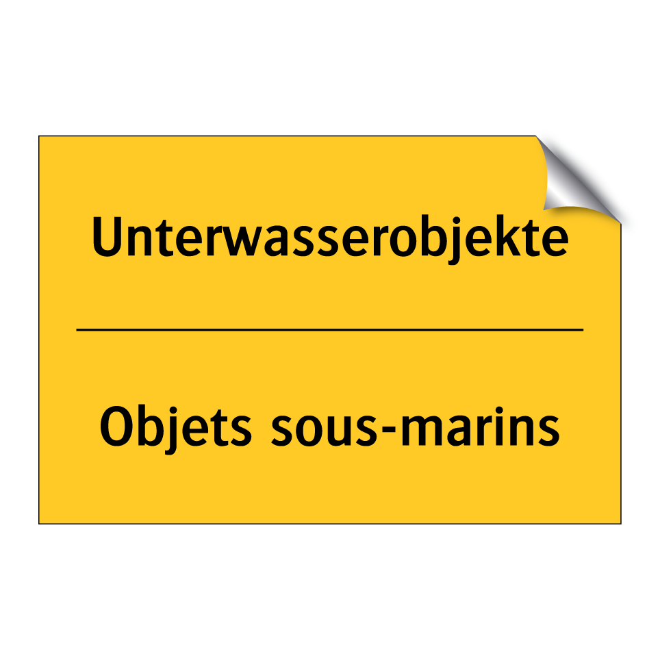 Unterwasserobjekte - Objets sous-marins