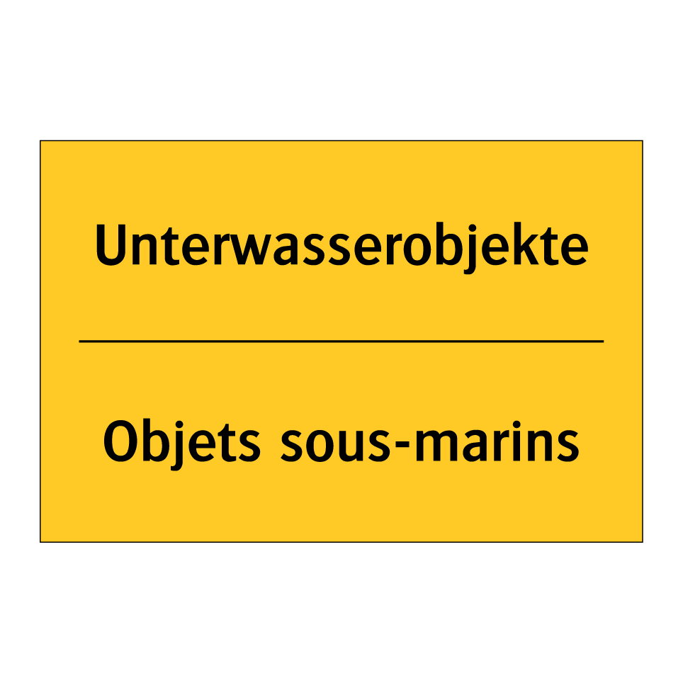 Unterwasserobjekte - Objets sous-marins