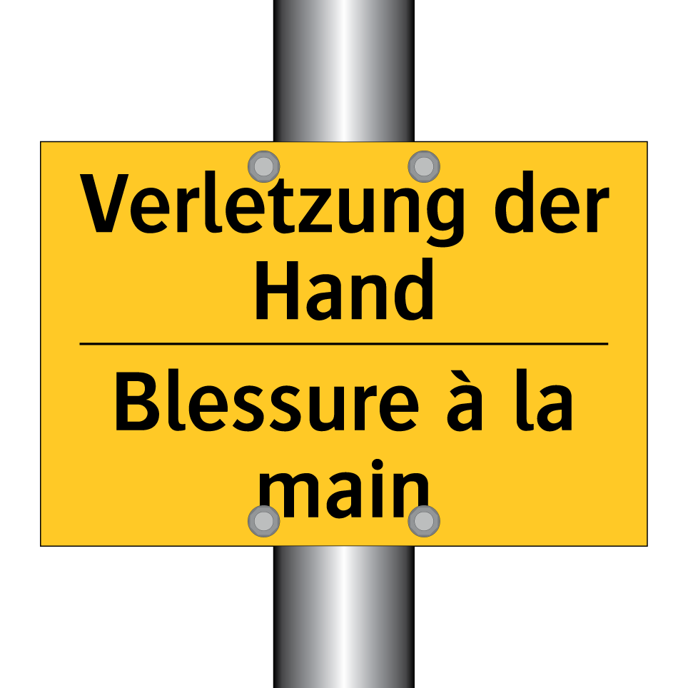 Verletzung der Hand - Blessure à la main