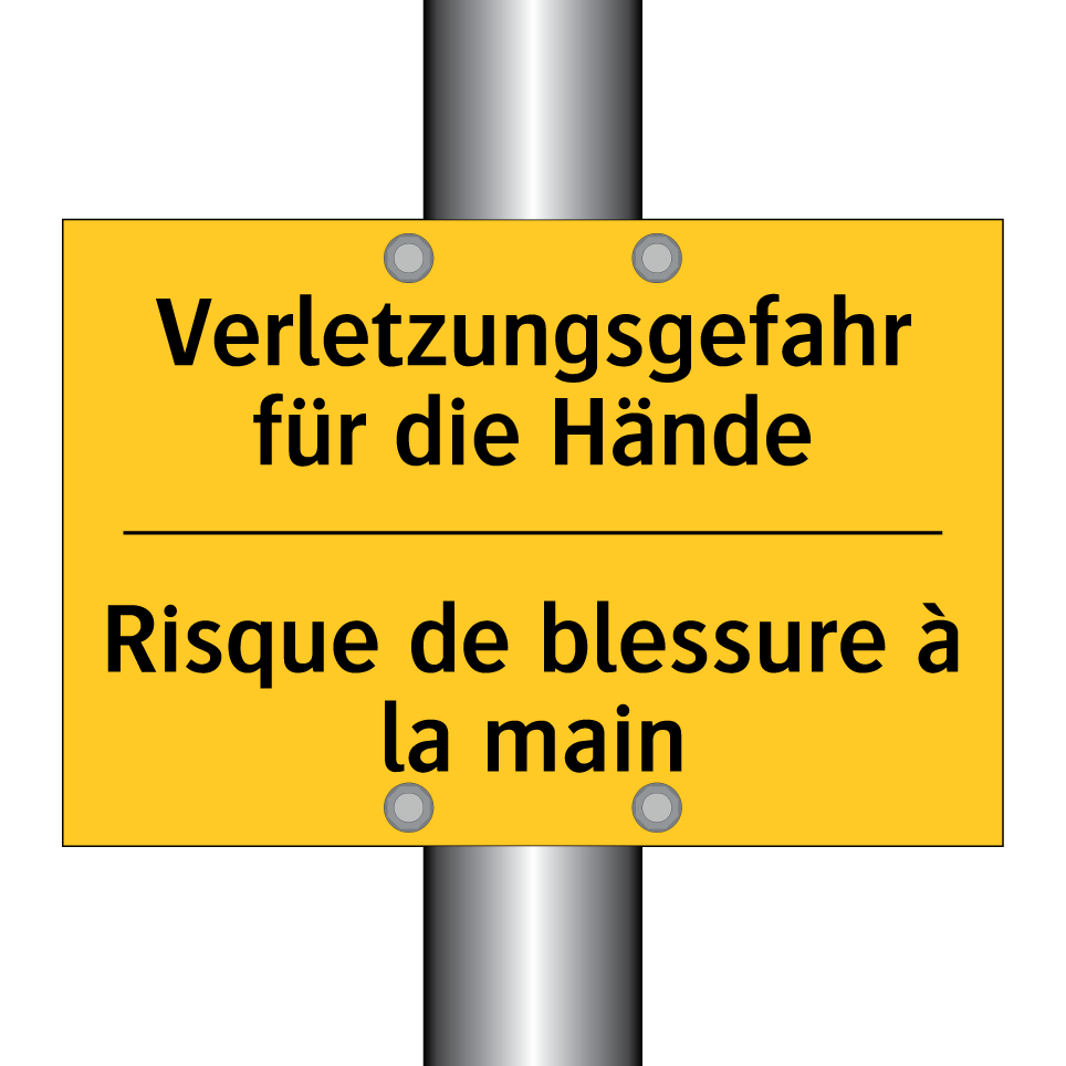 Verletzungsgefahr für die Hände /.../ - Risque de blessure à la main