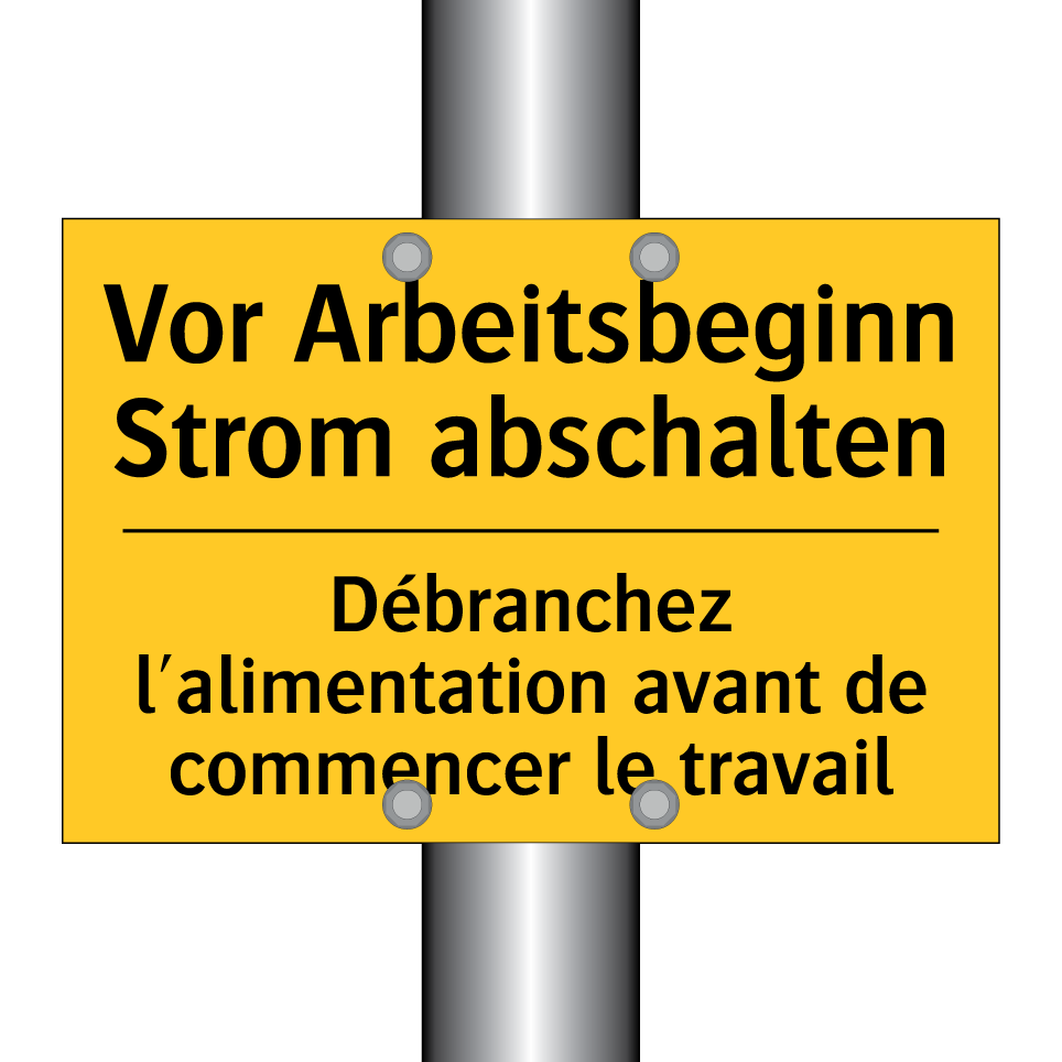 Vor Arbeitsbeginn Strom abschalten /.../ - Débranchez l'alimentation avant  /.../