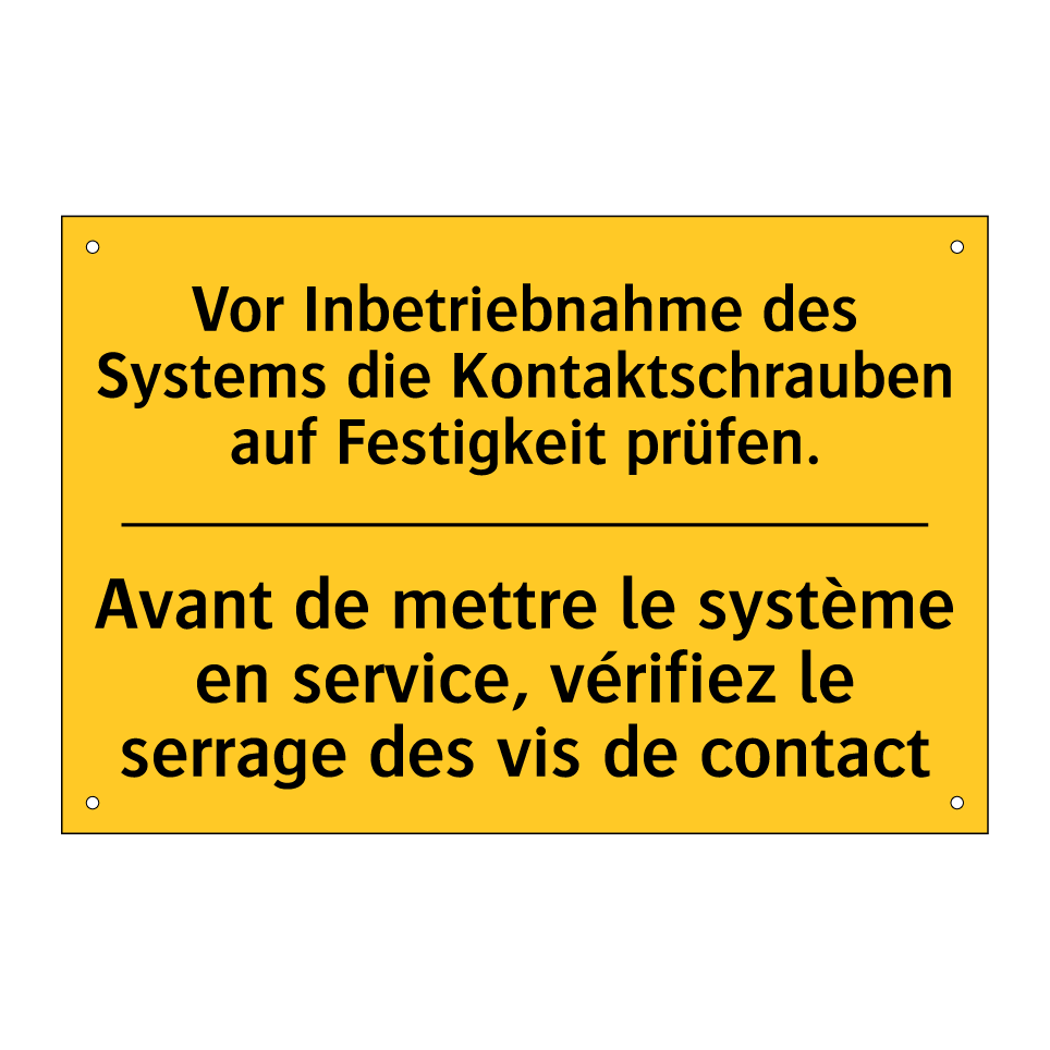 Vor Inbetriebnahme des Systems  /.../ - Avant de mettre le système en  /.../