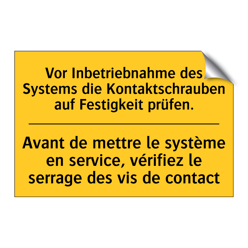 Vor Inbetriebnahme des Systems  /.../ - Avant de mettre le système en  /.../