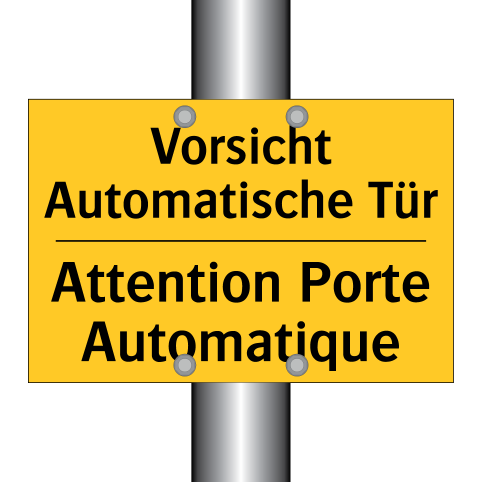 Vorsicht Automatische Tür - Attention Porte Automatique
