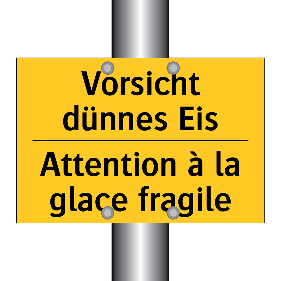 Vorsicht dünnes Eis - Attention à la glace fragile