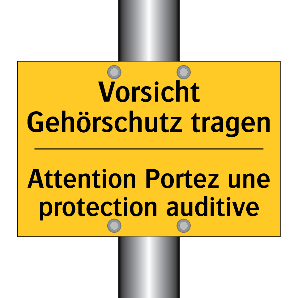 Vorsicht Gehörschutz tragen - Attention Portez une protection  /.../