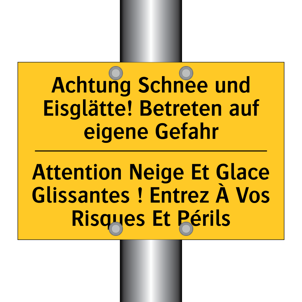 Achtung Schnee und Eisglätte!  /.../ - Attention Neige Et Glace Glissantes  /.../