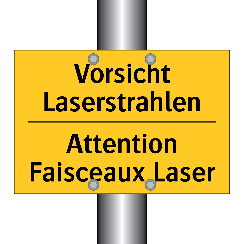 Vorsicht Laserstrahlen - Attention Faisceaux Laser