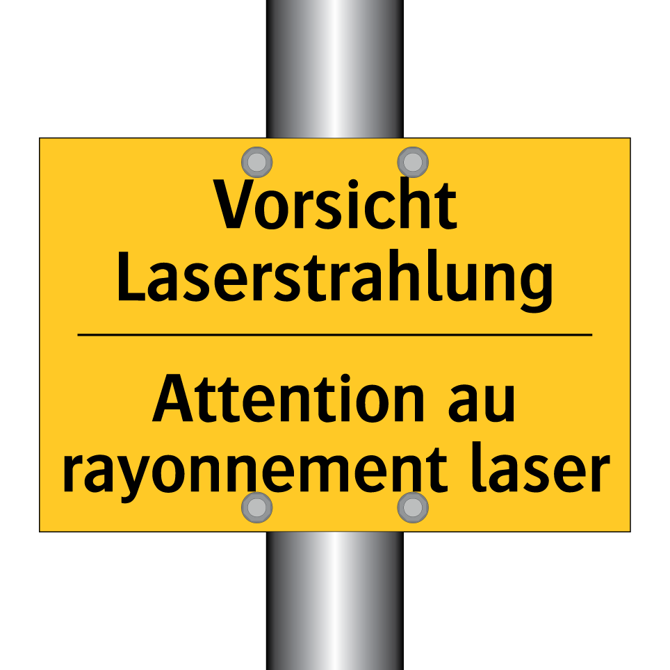 Vorsicht Laserstrahlung - Attention au rayonnement laser