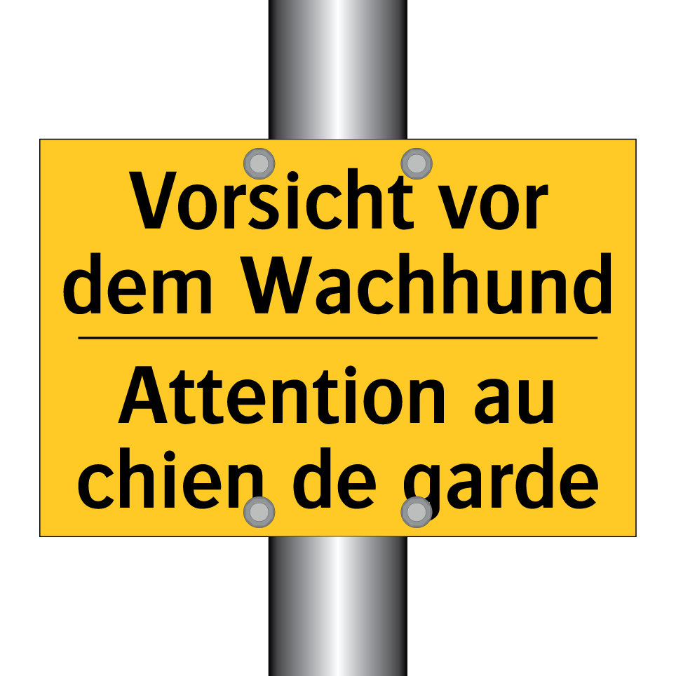 Vorsicht vor dem Wachhund - Attention au chien de garde