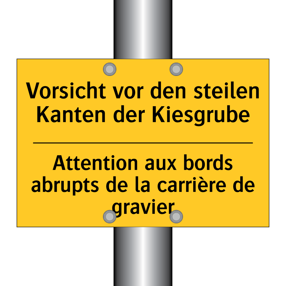 Vorsicht vor den steilen Kanten  /.../ - Attention aux bords abrupts de  /.../