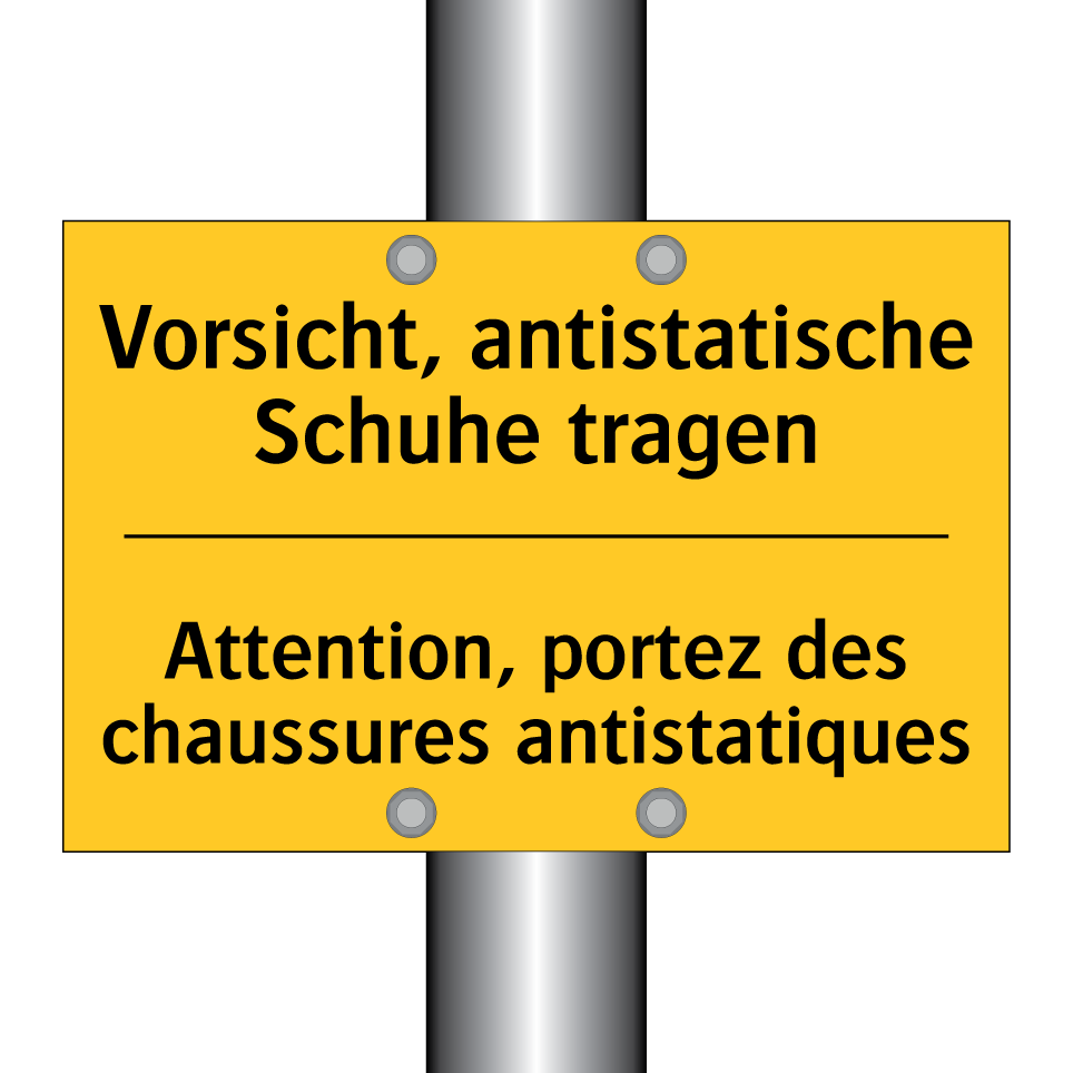 Vorsicht, antistatische Schuhe  /.../ - Attention, portez des chaussures  /.../