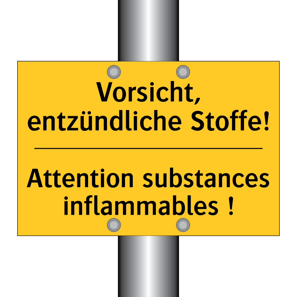 Vorsicht, entzündliche Stoffe! - Attention substances inflammables  /.../