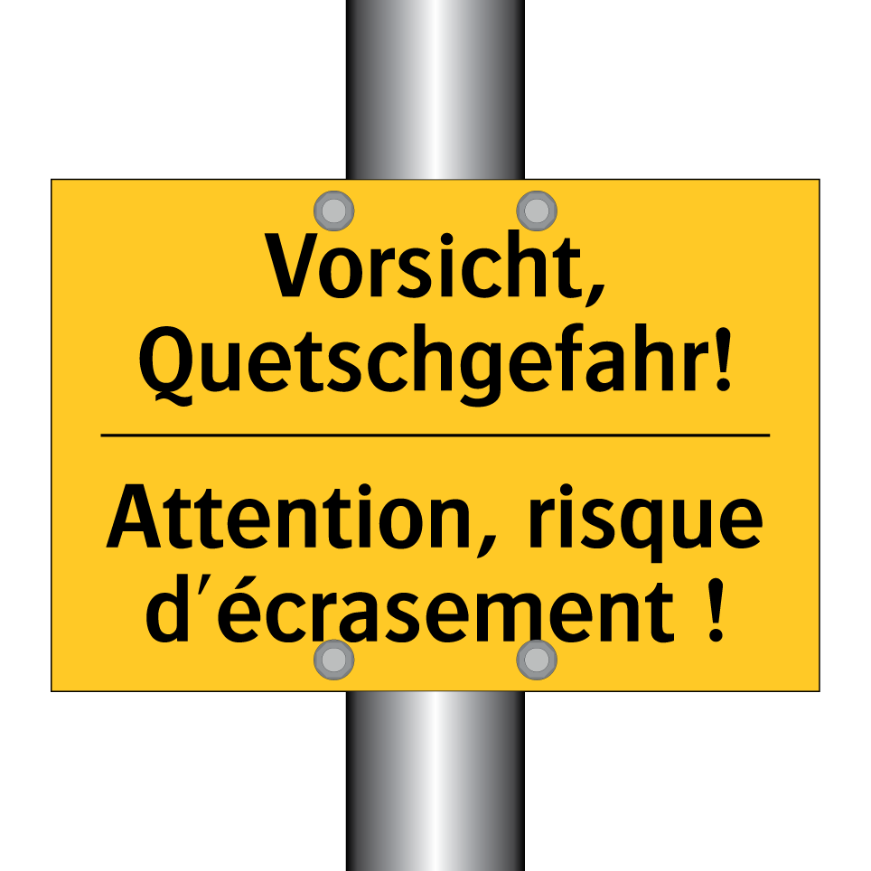 Vorsicht, Quetschgefahr! - Attention, risque d'écrasement  /.../
