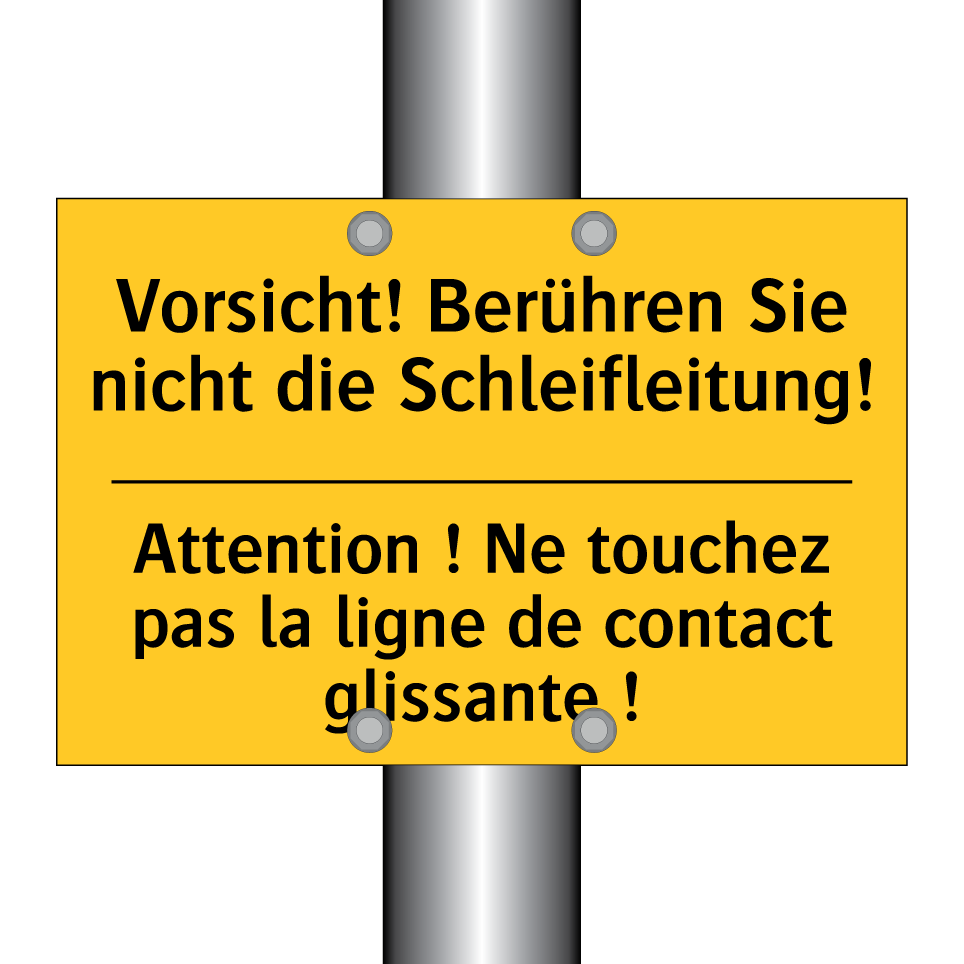 Vorsicht! Berühren Sie nicht die  /.../ - Attention ! Ne touchez pas la  /.../