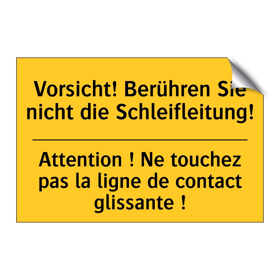 Vorsicht! Berühren Sie nicht die  /.../ - Attention ! Ne touchez pas la  /.../