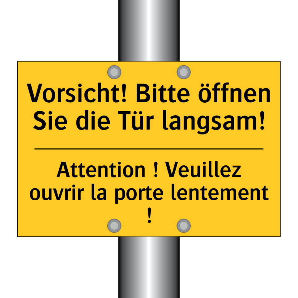 Vorsicht! Bitte öffnen Sie die  /.../ - Attention ! Veuillez ouvrir la  /.../