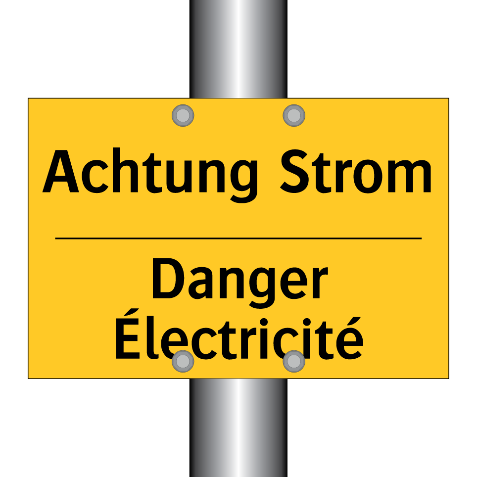 Achtung Strom - Danger Électricité