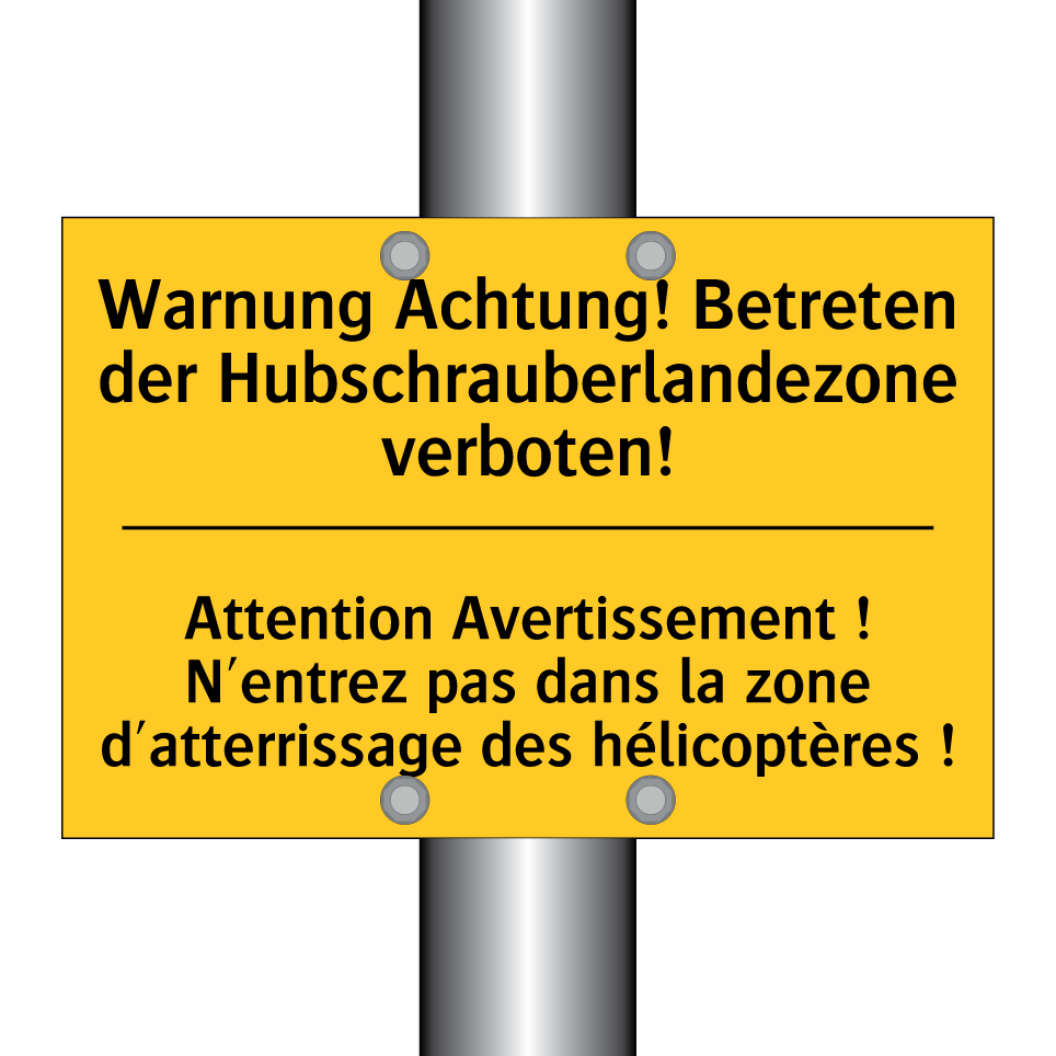 Warnung Achtung! Betreten der  /.../ - Attention Avertissement ! N'entrez  /.../