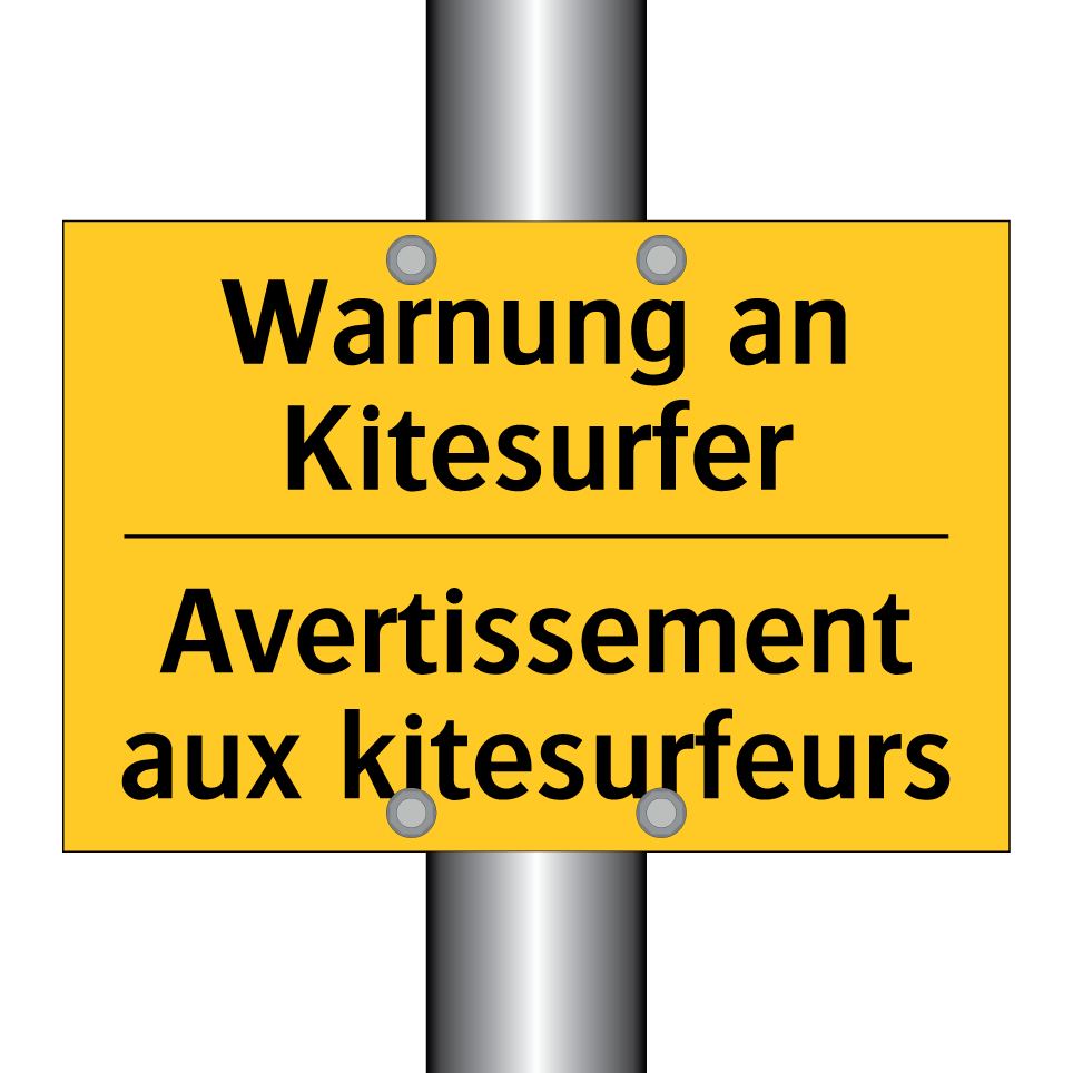 Warnung an Kitesurfer - Avertissement aux kitesurfeurs