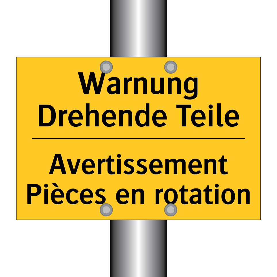 Warnung Drehende Teile - Avertissement Pièces en rotation /.../