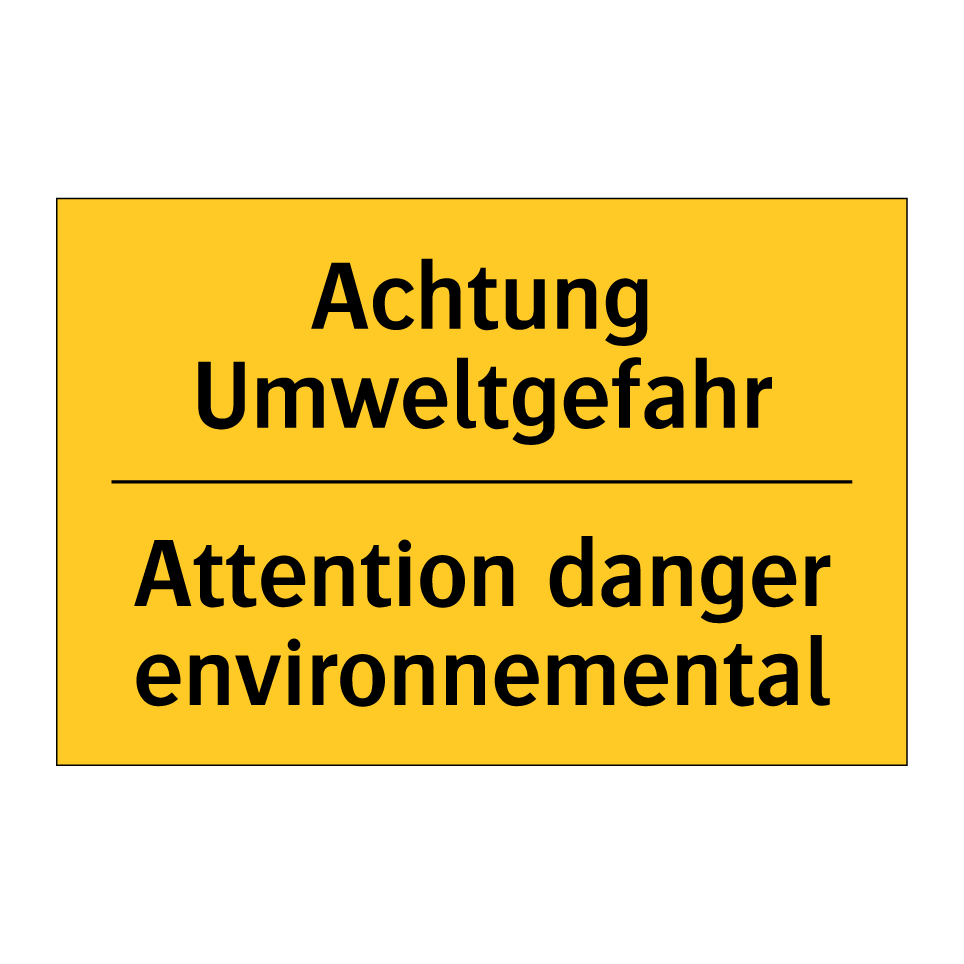 Achtung Umweltgefahr - Attention danger environnemental /.../