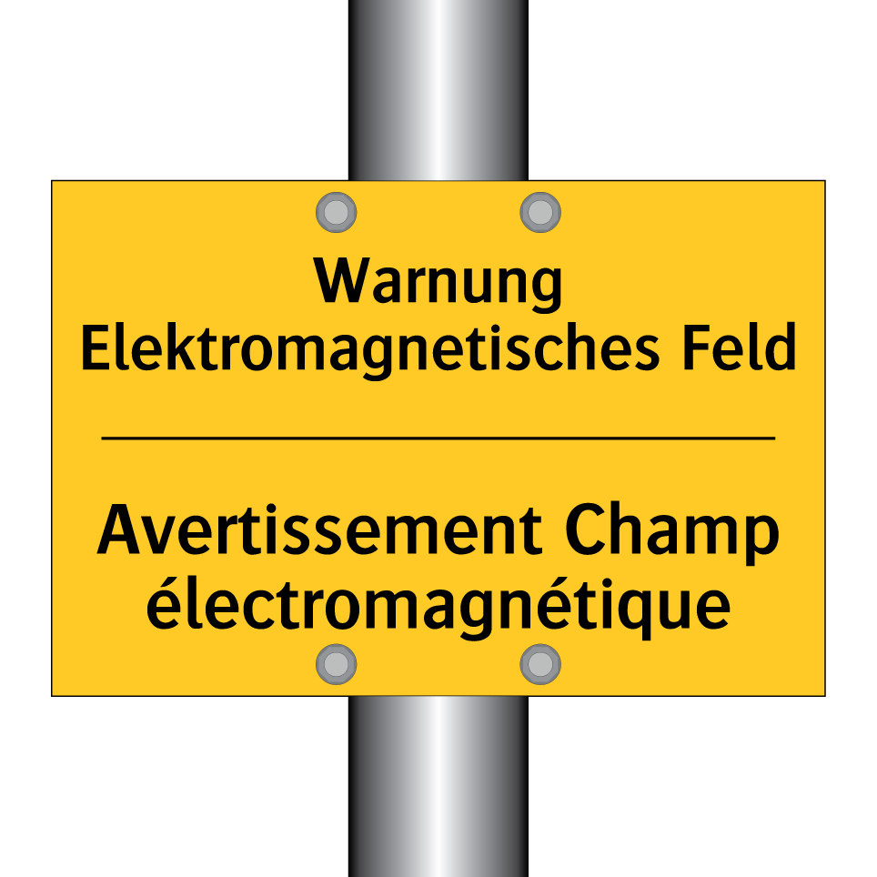 Warnung Elektromagnetisches Feld /.../ - Avertissement Champ électromagnétique /.../