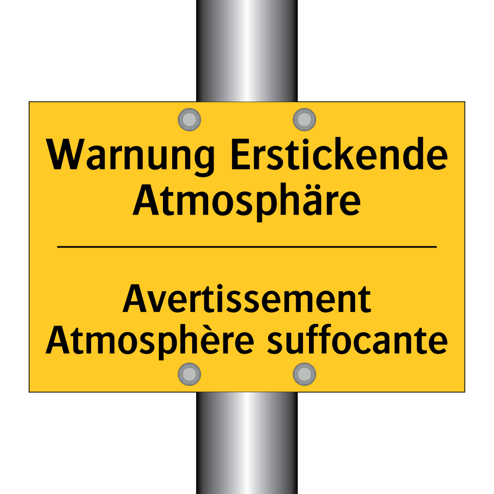 Warnung Erstickende Atmosphäre - Avertissement Atmosphère suffocante /.../