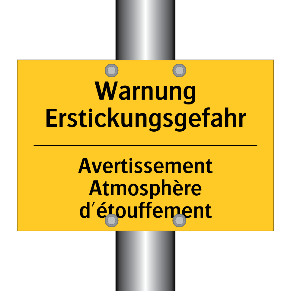 Warnung Erstickungsgefahr - Avertissement Atmosphère d'étouffement /.../