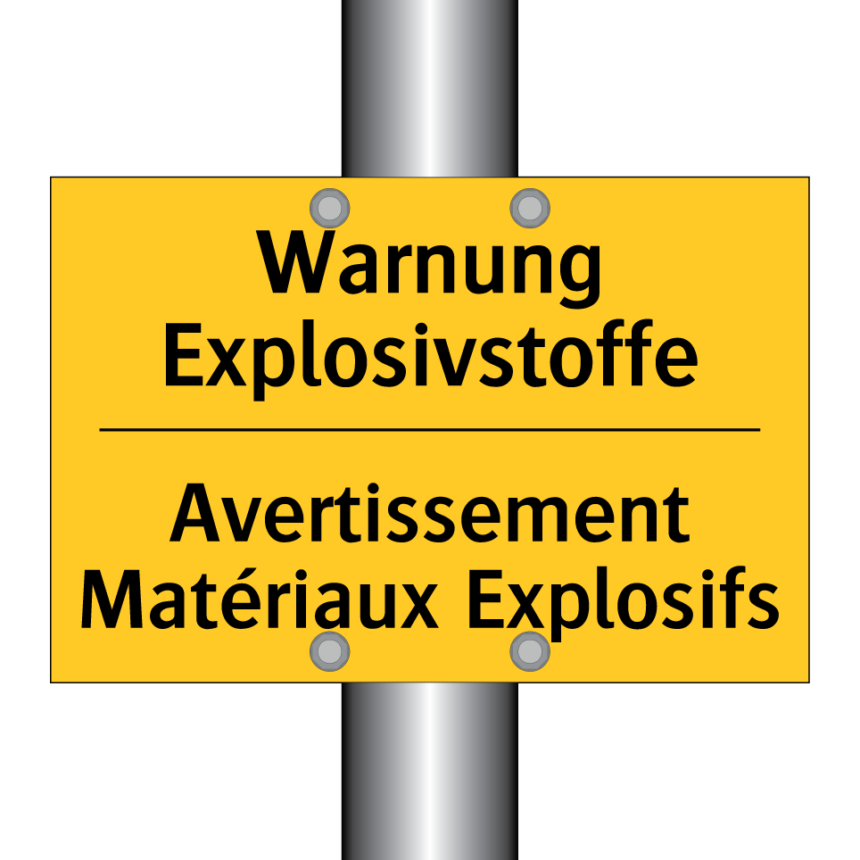 Warnung Explosivstoffe - Avertissement Matériaux Explosifs /.../