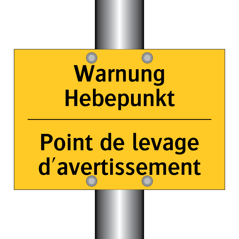 Warnung Hebepunkt - Point de levage d'avertissement /.../