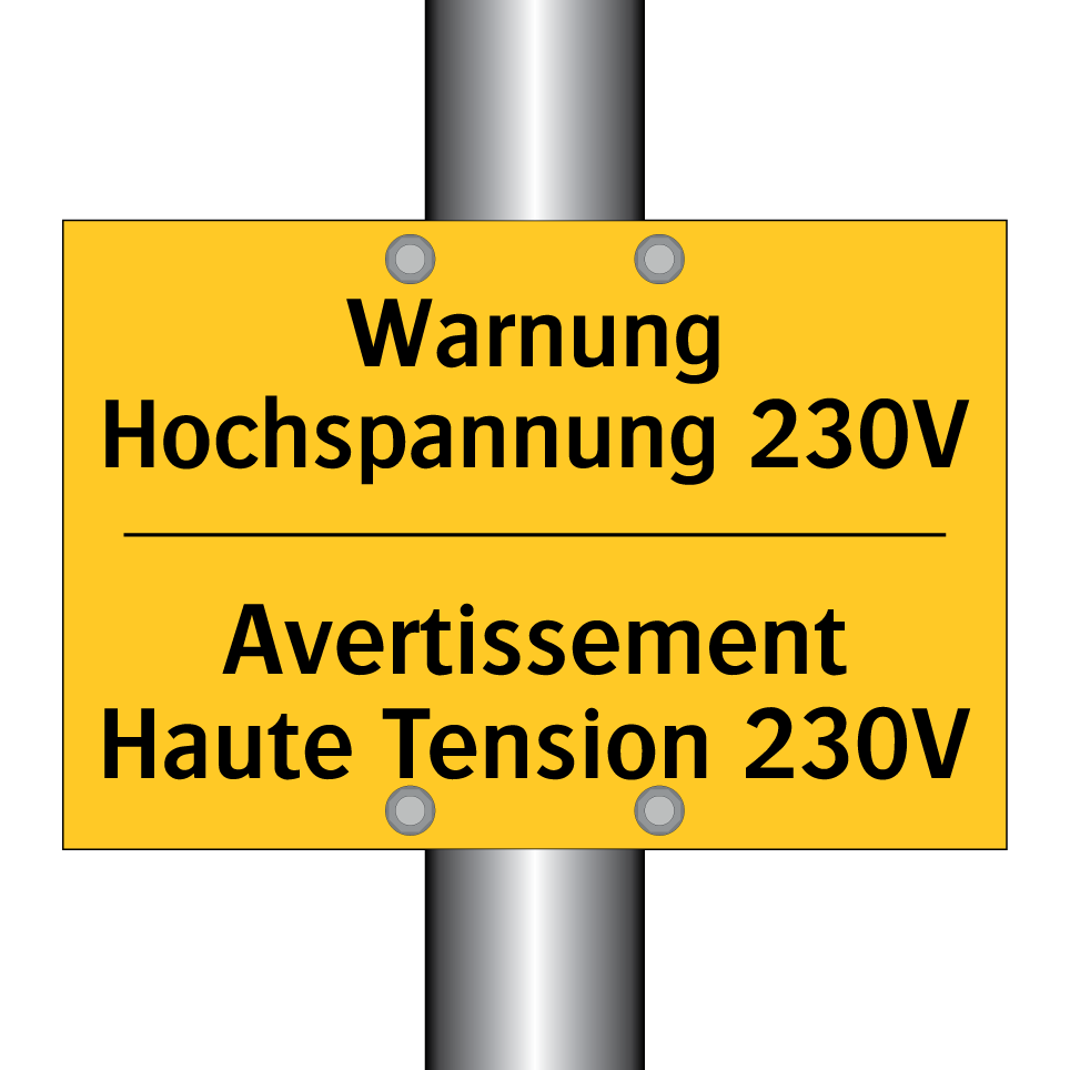 Warnung Hochspannung 230V - Avertissement Haute Tension 230V /.../