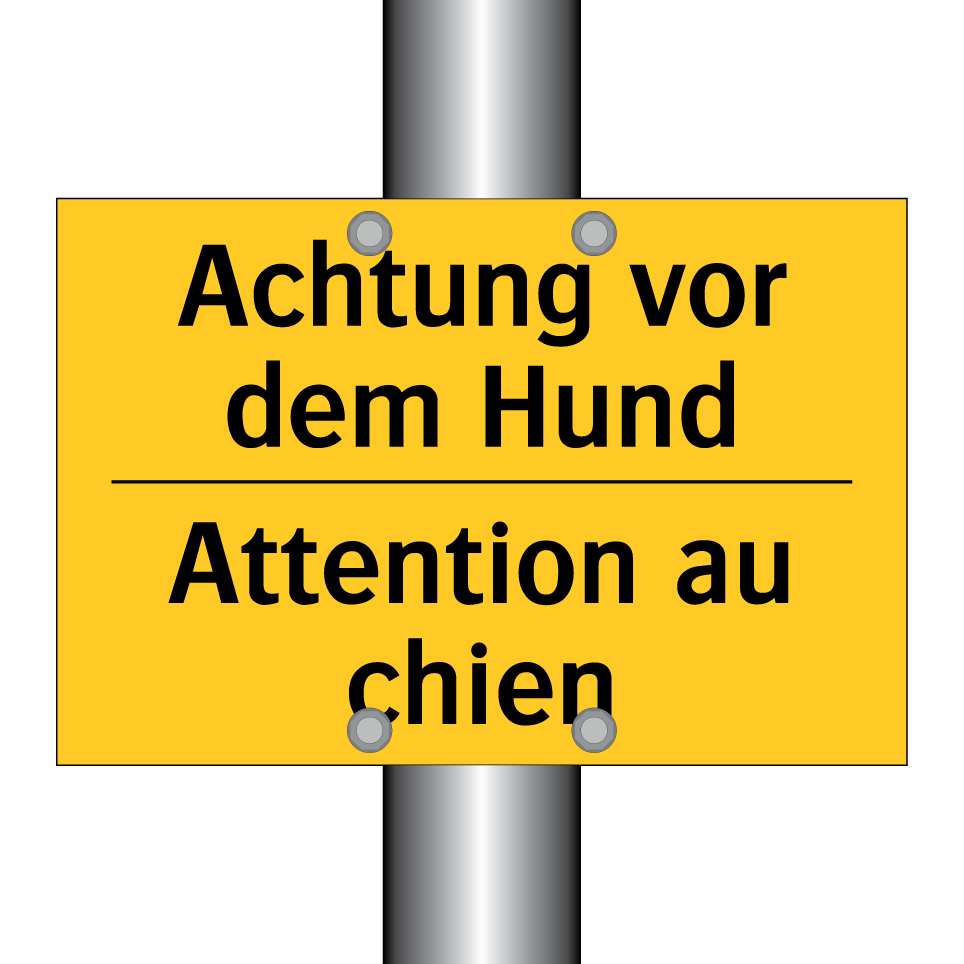 Achtung vor dem Hund - Attention au chien