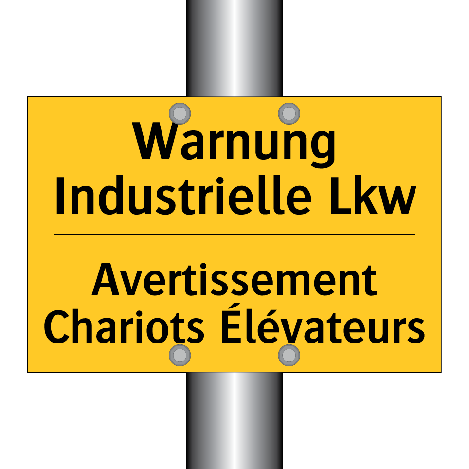 Warnung Industrielle Lkw - Avertissement Chariots Élévateurs /.../