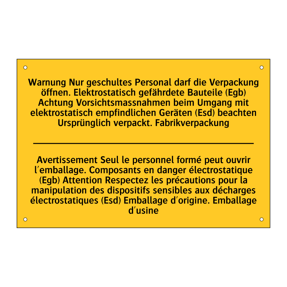 Warnung Nur geschultes Personal  /.../ - Avertissement Seul le personnel  /.../