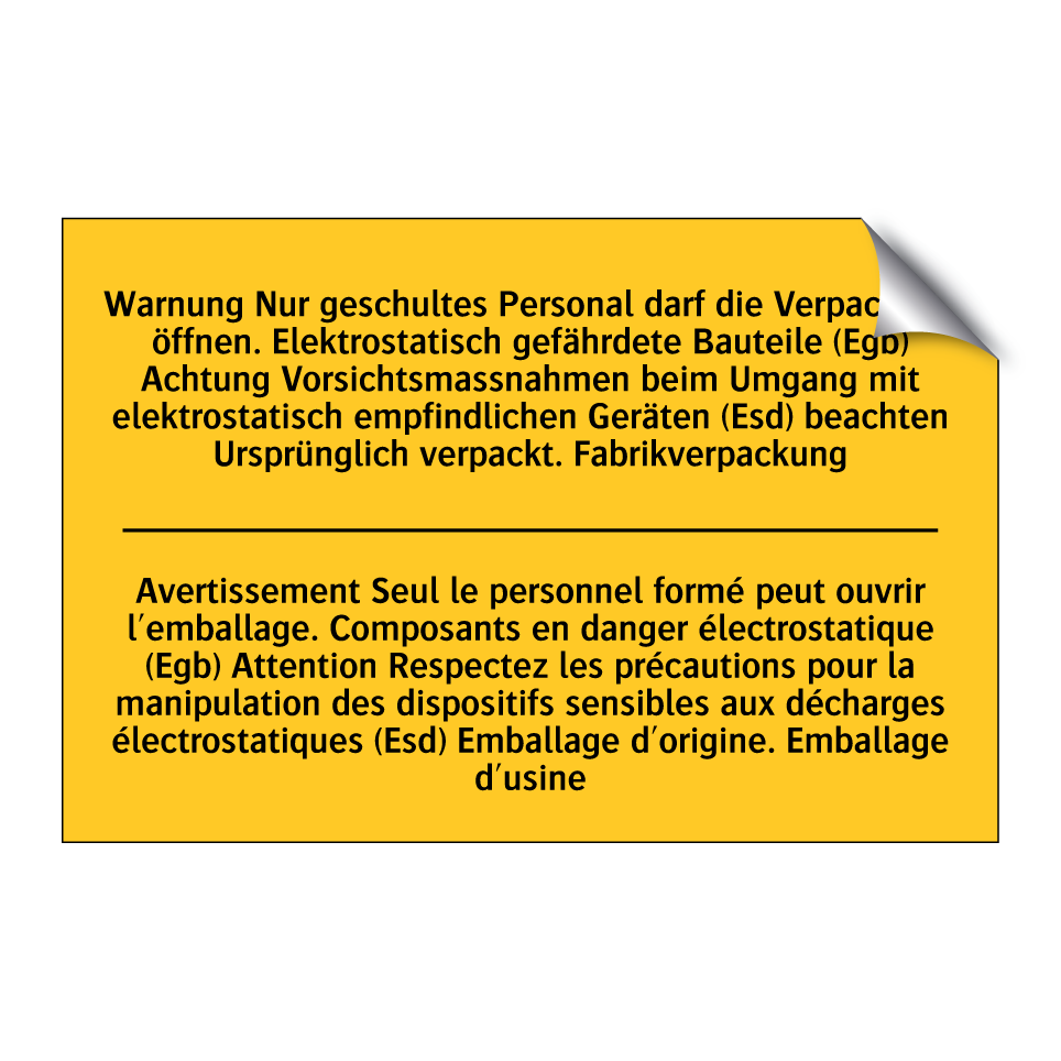 Warnung Nur geschultes Personal  /.../ - Avertissement Seul le personnel  /.../