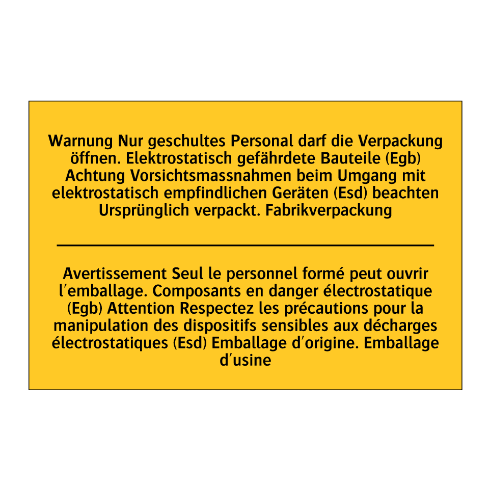 Warnung Nur geschultes Personal  /.../ - Avertissement Seul le personnel  /.../