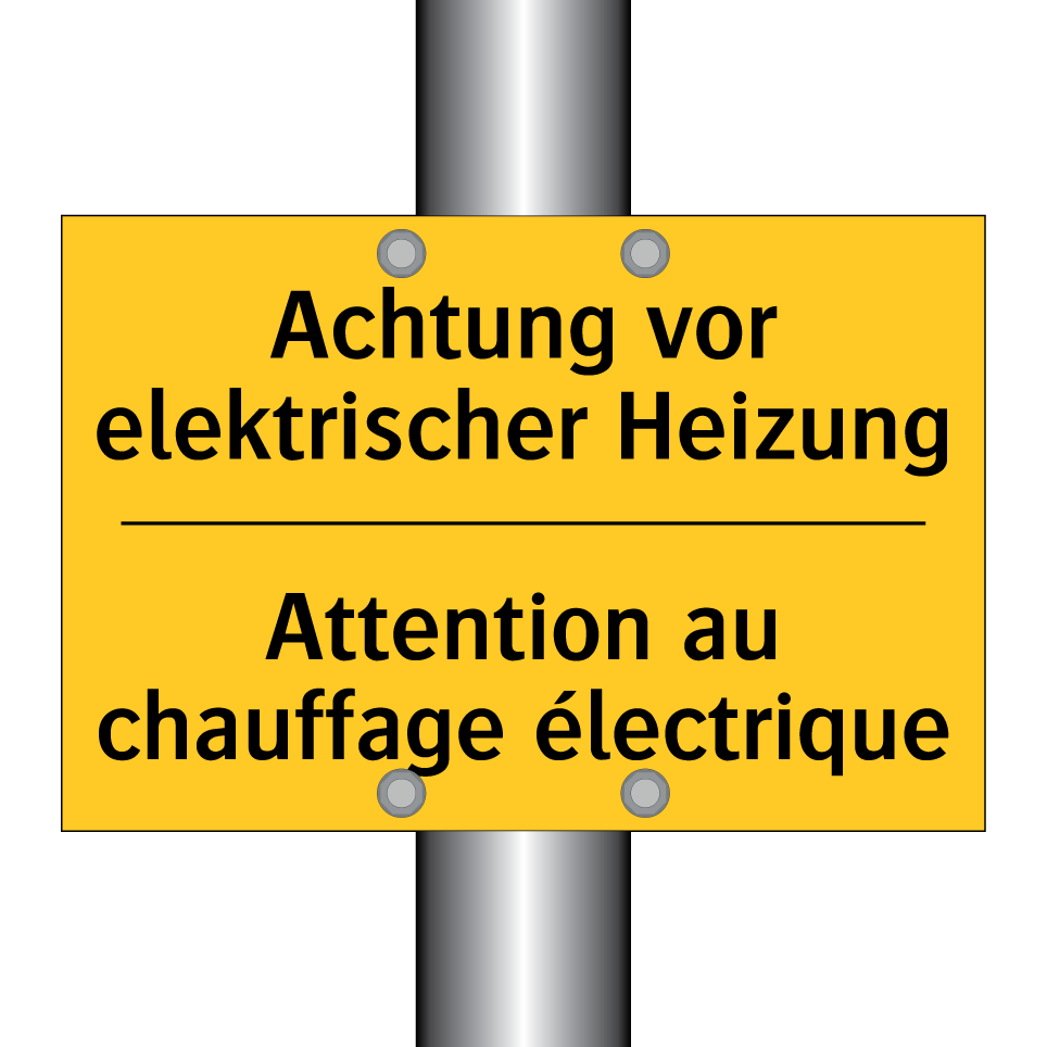 Achtung vor elektrischer Heizung /.../ - Attention au chauffage électrique /.../
