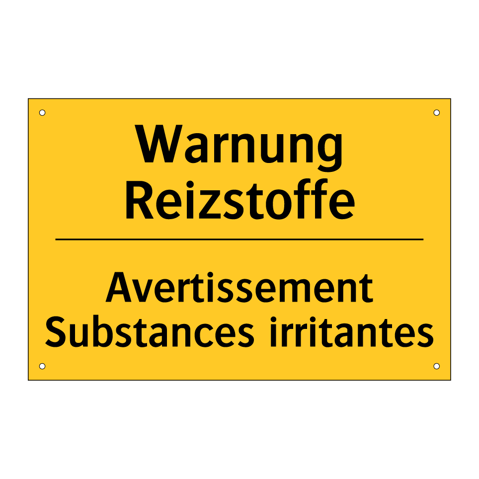 Warnung Reizstoffe - Avertissement Substances irritantes /.../